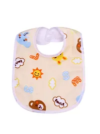MOM'S DARLING Cotton Bibs for New born Baby 0 to 6 months(pack of 10 Pieces) | Baby Apron | Baby Feeding Bib | New Born Baby Products/Essential | Baby Shower Gift. Multicolor.-thumb4