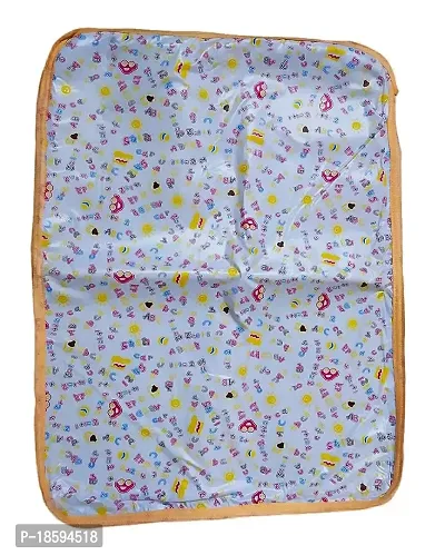 Mom's Darling Baby Bed Protector Waterproof Plastic Sheets, Urine Matress Protector Sheets, Baby Diaper Changing Sheet(0-12 Months)/AB Print/Pack of 2 Piece/(L-61 cm - W-46CM)/Multicolor-thumb5