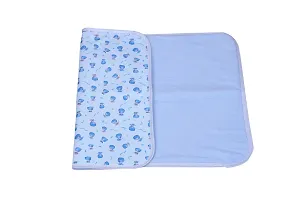 Mom's Darling 3 Layer Bed Protector Waterproof for Baby with Towel | Baby Bed Sheet Waterproof| Plastic Bed Sheet for Baby Urine| Diaper Changing mats for Baby| L= 76cm / W= 51cm | Pack of 3.-thumb3