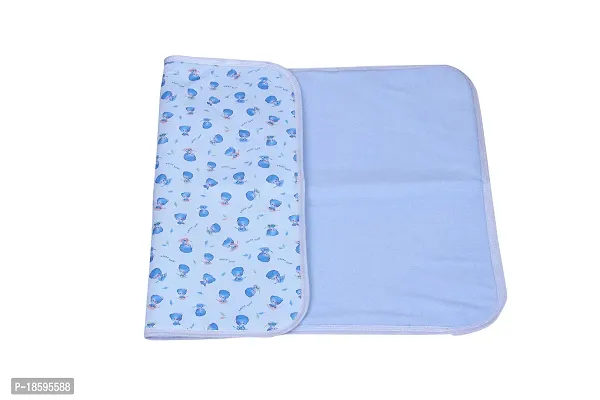 Mom's Darling 3 Layer Bed Protector Waterproof for Baby with Towel | Baby Bed Sheet Waterproof| Plastic Bed Sheet for Baby Urine| Diaper Changing mats for Baby| L= 76cm / W= 51cm | Pack of 3.-thumb4