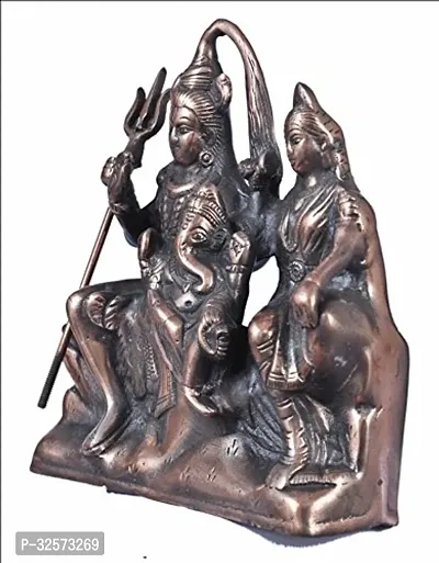 Jy Shiv Pariwar Gun Metal Copper Colour God Idol-thumb2