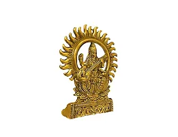 Jy Goddess Saraswati Idols Golden Color-thumb1