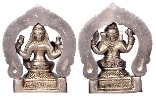 Jy Goddess Laxmi And Lord Ganpati/Ganesha Brass God Idol-thumb1