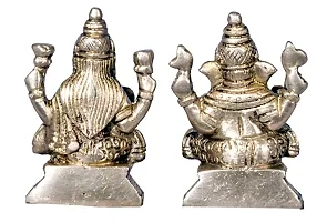 Jy Goddess Laxmi And Lord Ganesh Brass God Idol-thumb1