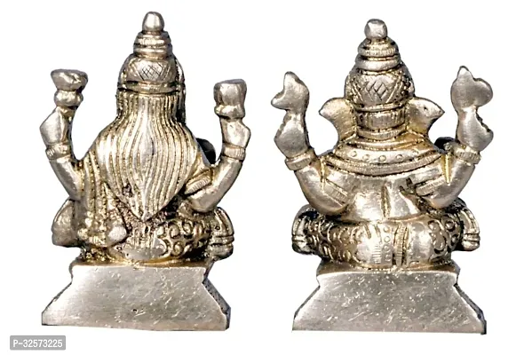 Jy Goddess Laxmi And Lord Ganesh Brass God Idol-thumb2