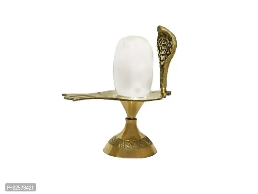 Shivling Sphatik With Brass Jalhari And Brass Tipai Lota And Brass Trishul And Kalash-thumb2