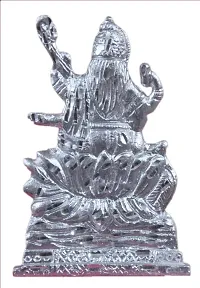 Jy Goddess Saraswati Siting On Hans God Idol-thumb1