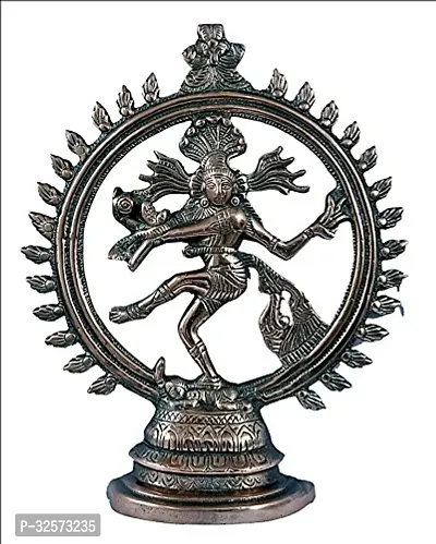 Yj Gun Metal Aluminium Natraj God Idol (Copper Brown, 6 X 33 X 25 Cm)