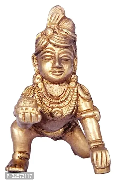 Jy Brass Idol Laddu Gopal (Yelllow)-thumb0