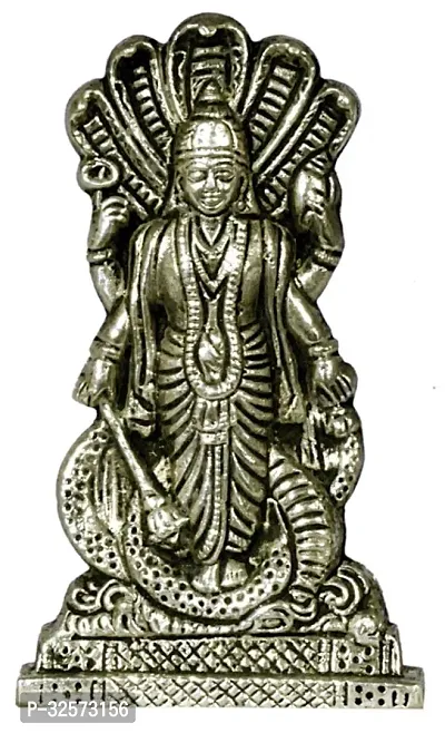 Jy Lord Vishnu In Standing Pose With Sheshnag Panchdhatu Idol