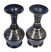 Brass Flower Pot Set Black-thumb1