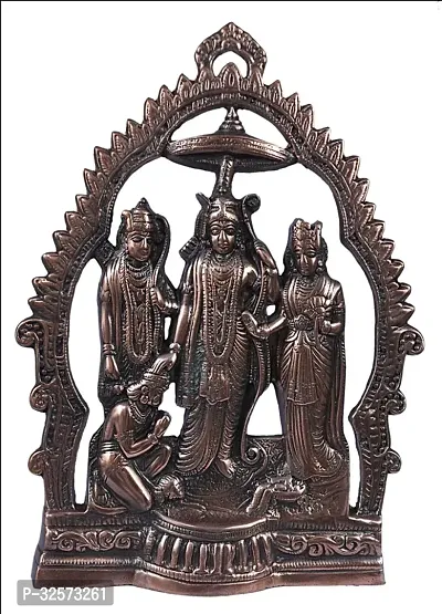 Jy Ram Darbar Standing And Henging Gun Metal Copper Colour God Idol-thumb0