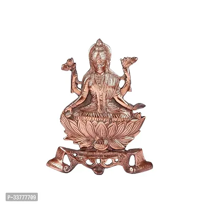 Goddess Laxmi God Idol For Home Dcor In Gun Metal Copper Colour - 26Cm