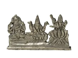 Jy Goddess Saraswati And Lakshmi And Lord Ganesh Panchdhatu-thumb2