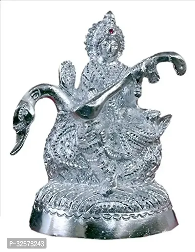 Jy Goddess Saraswati Siting On Hans God Idol-thumb0