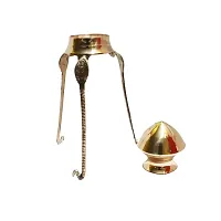 Jy Brass Tipai Lota (Yellow, 5.1 Inch X 5.1 Inch X 8.2 Inch)-thumb1