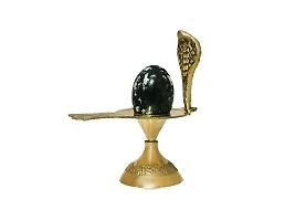 Shivling Om With Brass Jalhari And Brass Tipai Lota And Brass Trishul And Brass Plate-thumb1