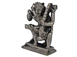 Jy Bhairav Baba Panchdhatu God Idol, Brass Lite Silver-thumb1