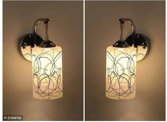 Glass Wall Hanging Lamp For Wall Decor- Pack Of 2