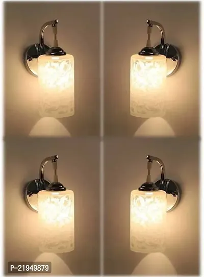 Glass Wall Hanging Lamp For Wall Decor- Pack Of 4