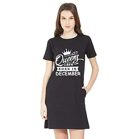 Stylish Blend T-shirt Dress For Women