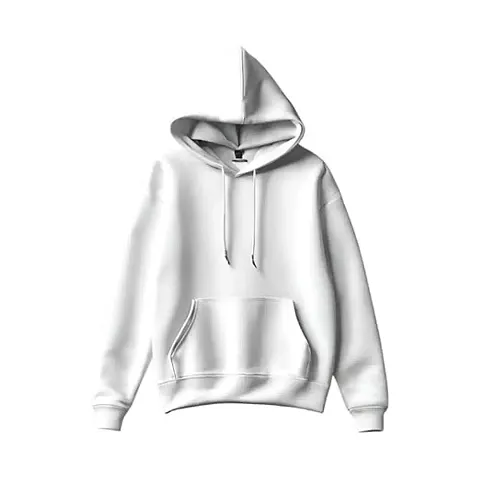 Elegant Blend Solid Long Sleeves Hooded Sweatshirts For Men