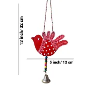 Sohibe Handmade Hand Emboss Painted Birds Hanging For Garden Balcony Home Office Cafe Decoration Main Door Latkan Festival Decorative Wall Hanging, Multi-coloured, Pack of 3-thumb1
