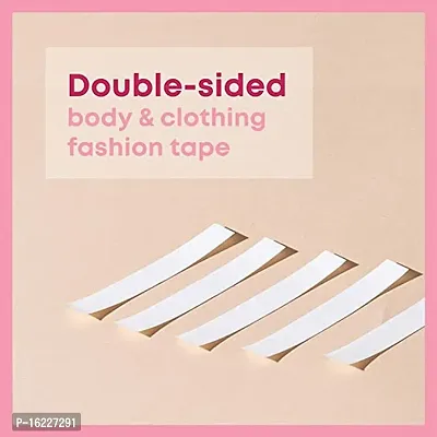 Fashion Tape Fabric Tape  Body Tape, Double sided fashion tape Spandex Peel and Stick Bra Petals-thumb5