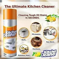 Multipurpose Bubble Foam Cleaner Kitchen Cleaner Spray Oil  Grease Stain Remover Chimney Cleaner Spray Bubble Cleaner All Purpose Foam Degreaser Spray for Kitchen Bubble Cleaner Spray (450ml)-thumb1