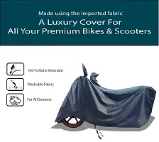 VESMEI -  Bike Cover Water-Resistant for TVS Apache RTR 310 and Dust-Proof Premium Polyester Fabric_Entire Nevy Large-thumb1