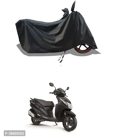 VESMEI - Water-Resistant 2024 Bike Cover for Honda Dio 125 and Dust-Proof Premium Polyester Fabric_Black Stripe Large