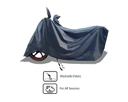 VESMEI -  Bike Cover Water-Resistant for Bajaj CT110X and Dust-Proof Premium Polyester Fabric_Entire Nevy Large-thumb2