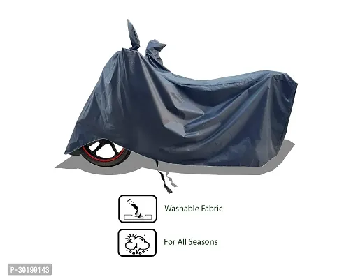 VESMEI -  Bike Cover Water-Resistant for Bajaj CT110X and Dust-Proof Premium Polyester Fabric_Entire Nevy Large-thumb3