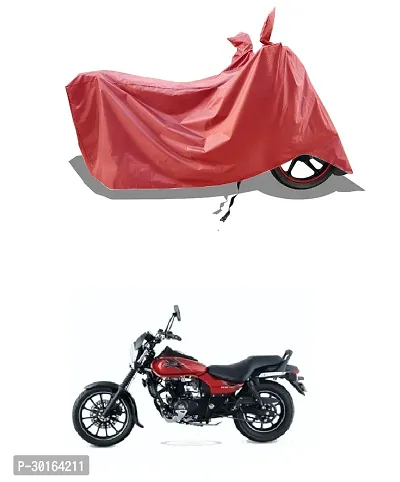 VESMEI -  Water-Resistant  Bike Cover for Bajaj Average Street 160 and Dust-Proof Premium Polyester Fabric_Entire Maroon Large-thumb0