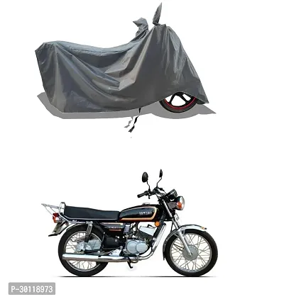 VESMEI - 100% Water-Resistant 2024 Bike Cover for Yaamaha Rx-135 and Dust-Proof Premium Polyester Fabric_Entire Grey Large