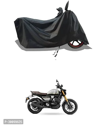 VESMEI - Water-Resistant 2024 Bike Cover for TVS Ronin and Dust-Proof Premium Polyester Fabric_Black Stripe Large