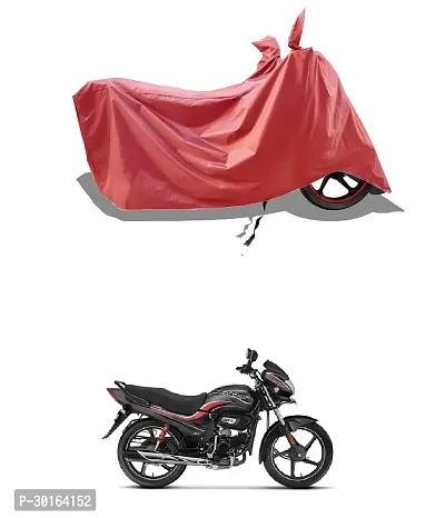 VESMEI -  Water-Resistant  Bike Cover for Hero Splendor XTEC and Dust-Proof Premium Polyester Fabric_Entire Maroon Large-thumb0