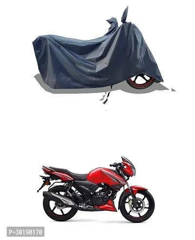 VESMEI -  Bike Cover Water-Resistant for TVS Apache RTR 2V RM Bluetooth and Dust-Proof Premium Polyester Fabric_Entire Nevy Large