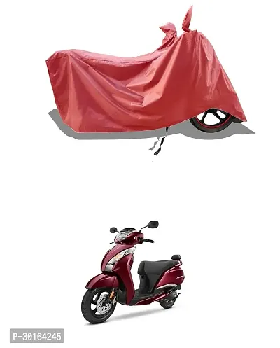 VESMEI -  Water-Resistant  Bike Cover for TVS Jupiter and Dust-Proof Premium Polyester Fabric_Entire Maroon Large