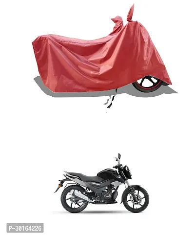 VESMEI -  Water-Resistant  Bike Cover for TVS Raider 125 and Dust-Proof Premium Polyester Fabric_Entire Maroon Large