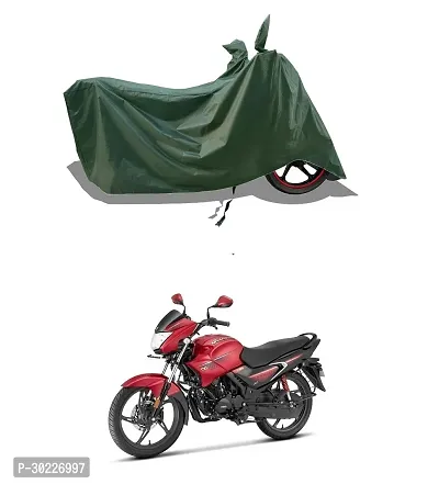 VESMEI - Two-Wheeler - Bike Cover Water-Resistant for Hero HF Deluxe and Dust-Proof Premium Polyester Fabric_Entire Olive Large-thumb0