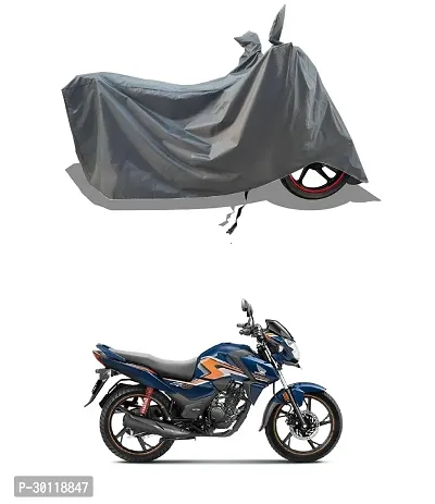 VESMEI - 100% Water-Resistant 2024 Bike Cover for Honda SP 125 and Dust-Proof Premium Polyester Fabric_Entire Grey Large