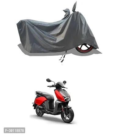 VESMEI - 100% Water-Resistant 2024 Bike Cover for Hero Vida V1 Pro  and Dust-Proof Premium Polyester Fabric_Entire Grey Large