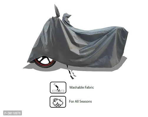 VESMEI - 100% Water-Resistant 2024 Bike Cover for Yaamaha R15M and Dust-Proof Premium Polyester Fabric_Entire Grey Large-thumb3