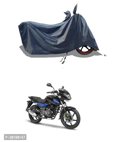 VESMEI -  Bike Cover Water-Resistant for Bajaj Pulsar 150 and Dust-Proof Premium Polyester Fabric_Entire Nevy Large-thumb0