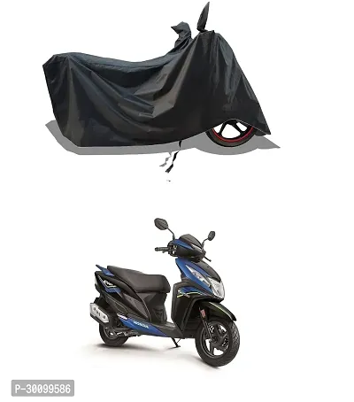 VESMEI - Water-Resistant 2024 Bike Cover for Honda DIO 125 H-smart and Dust-Proof Premium Polyester Fabric_Black Stripe Large