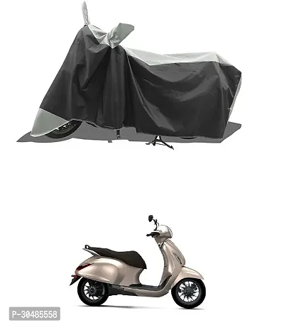 Water Resistant and Dust Proof Polyester Bike Cover for Bajaj Chetak Electric-thumb0