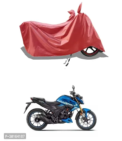 VESMEI -  Water-Resistant  Bike Cover for Honda Hornet 2.0 and Dust-Proof Premium Polyester Fabric_Entire Maroon Large