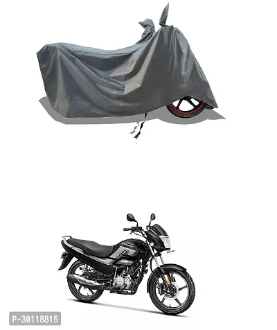 VESMEI - 100% Water-Resistant 2024 Bike Cover for Hero Splendor XTEC and Dust-Proof Premium Polyester Fabric_Entire Grey Large