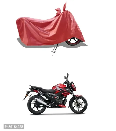 VESMEI -  Water-Resistant  Bike Cover for TVS Raider 125 Edition Xonnect and Dust-Proof Premium Polyester Fabric_Entire Maroon Large